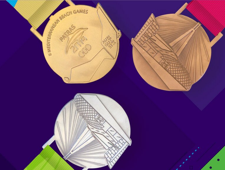 Δύο σύμβολα της Πάτρας στα μετάλλια των Μεσογειακών Αγώνων