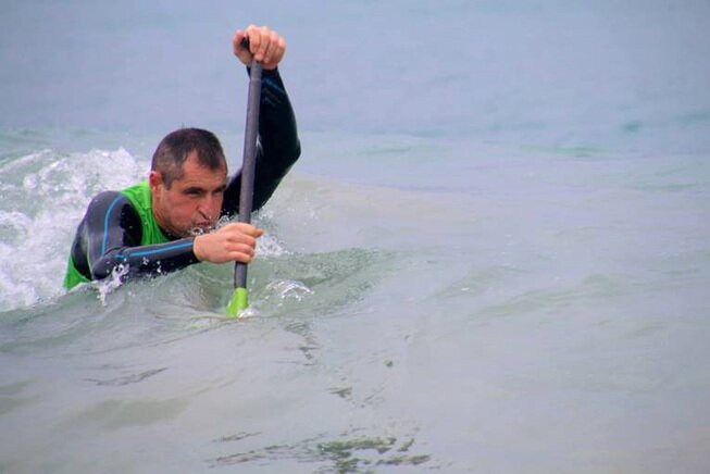 Aquawalking, the Exhibition Sport of the II Mediterranean Beach Games