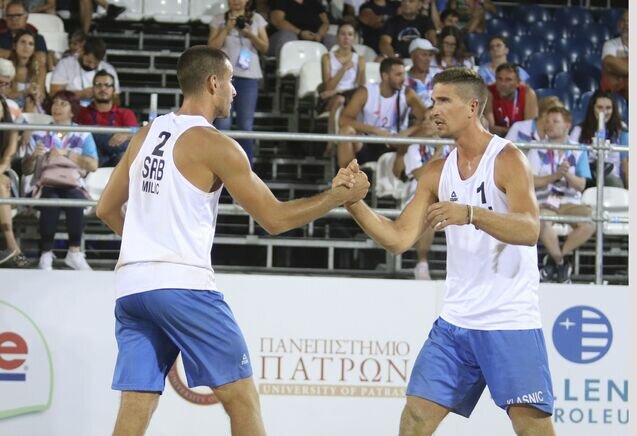 Men’s Beach Volleyball: Serbs make up the final four