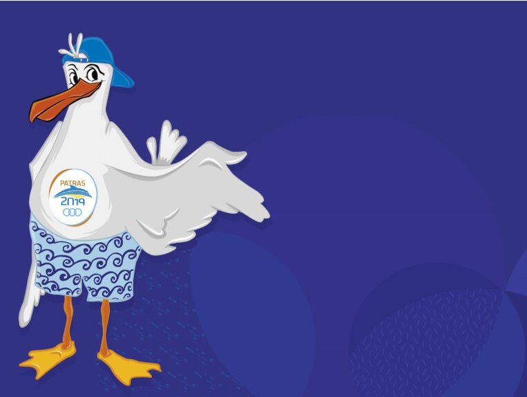 Οι σημαιοφόροι στην τελετή έναρξης