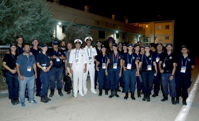O.C. of Mediterranean Beach Games thank Security Forces
