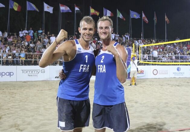 Men’s Βeach Volleyball: ''Allez les Bleus'' in double
